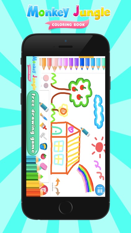 Monkey Jungle Coloring Books screenshot-4