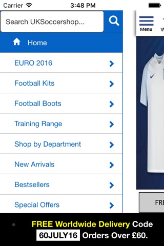 UKSoccerShop - One place for all your Soccer / Football needs screenshot 2