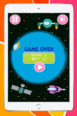 Spaceship Touch the Alien Game for Kids screenshot 3