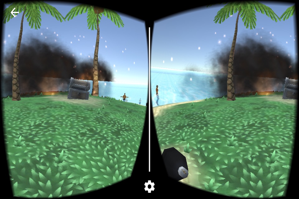 VR Desert Island for Google CardBoard screenshot 3