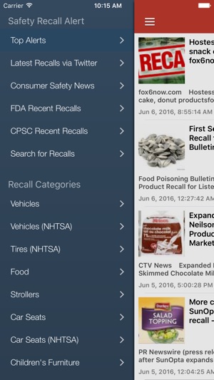 Recall Alert & Safety News Notification(圖1)-速報App
