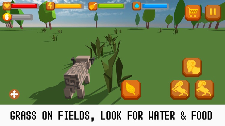 Pixel Wildlife: Sheep Survival Simulator Free screenshot-3