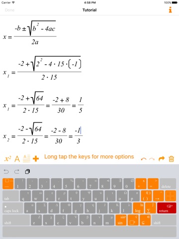 MathPad screenshot 2
