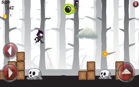 Running Ninja Scary Forest screenshot 4