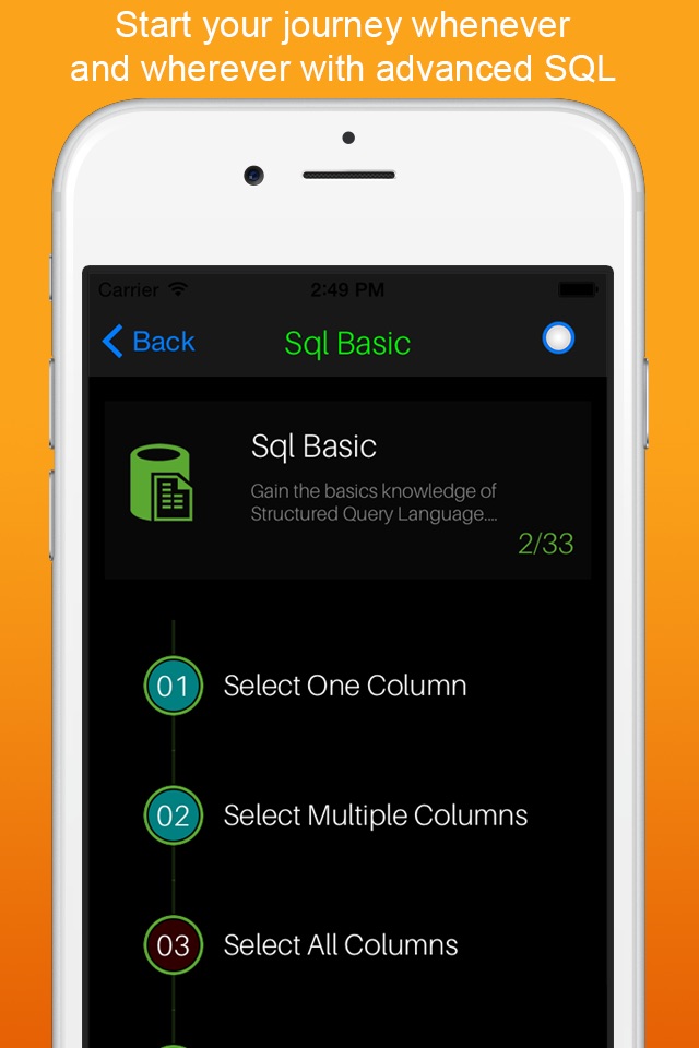 SQL Query - Learn How to create and manage Data Base in SQL! screenshot 2