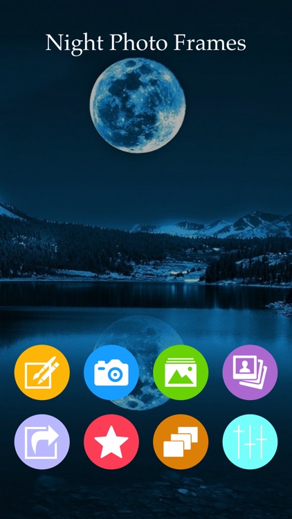 Night Photo Frame & Photo Editor