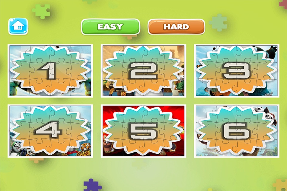 Cartoon Puzzle – Jigsaw Puzzles Box for Kung Fu Panda - Kids Toddler and Preschool Learning Games screenshot 2