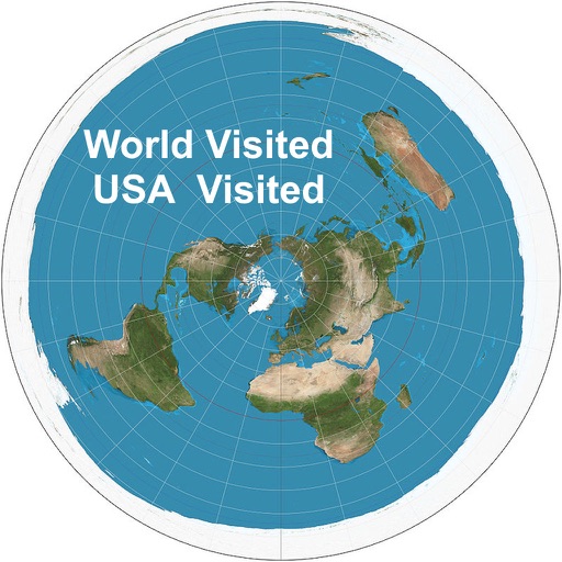 Visited USA States and World Countries