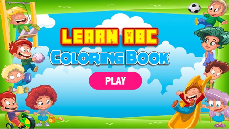 Learn ABC Coloring Book - Printable Coloring Pages with Finger Painting Educational Learning Games For Kid & Toddler