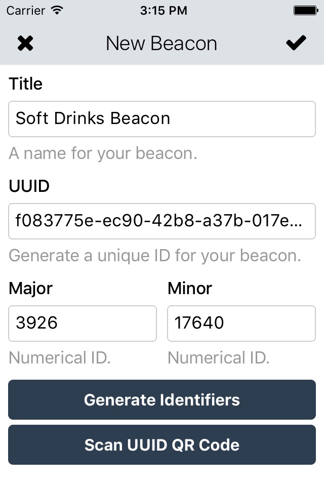 RNF Beacon Toolkit screenshot 2