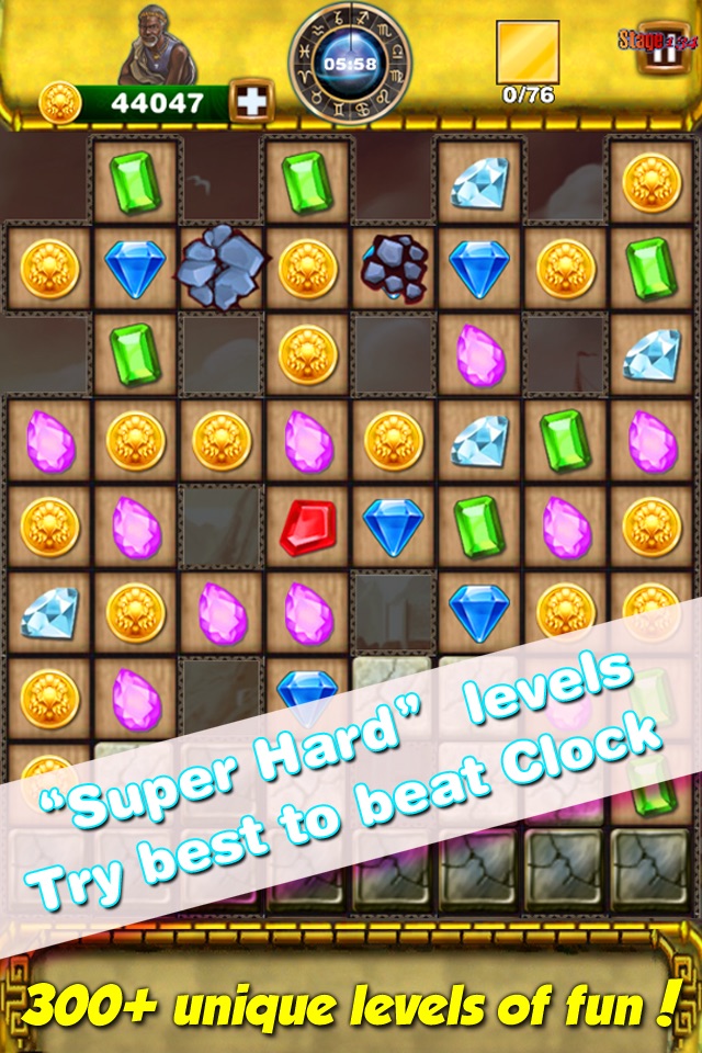 Super Gem Quest 3 - Diamond Match 3 Crush Mania screenshot 2