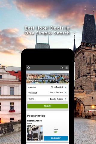 Prague, Czech Republic Hotel Search, Compare Deals & Booking With Discount screenshot 2