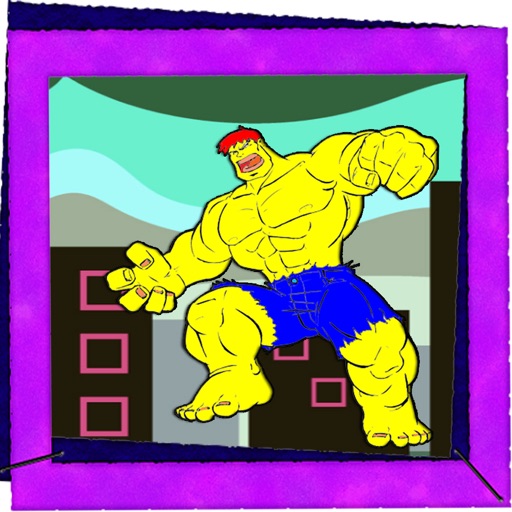 Coloring For Kids Page super hero Edition Icon