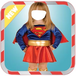 Kids Super Girl Suit New- New Photo Montage With Own Photo Or Camera
