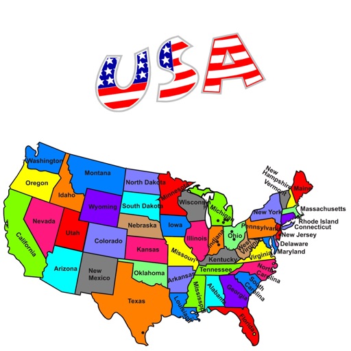 USA 50 States Quiz - guess state names from flags and maps! iOS App