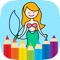 Mermaid Princess Coloring Book - All in 1 Draw Paint and Color Games HD For Kids and Toddler