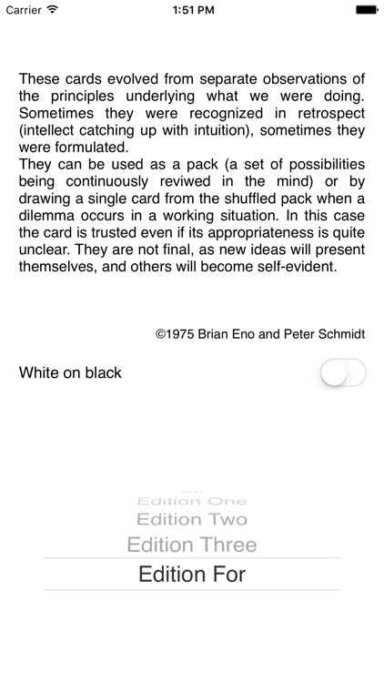 Oblique Strategies SE screenshot-3
