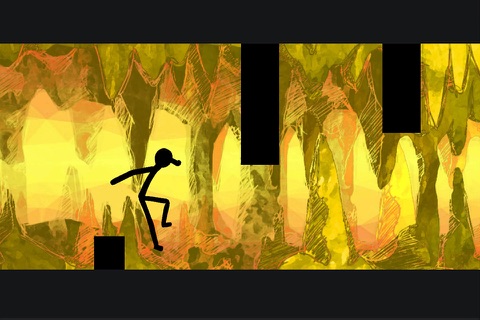 Stick-Man Cave Runner Free screenshot 3