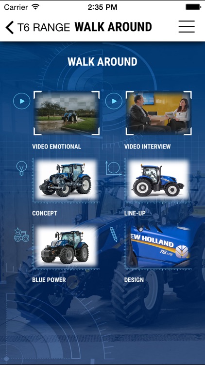 New Holland Agriculture T6 range App