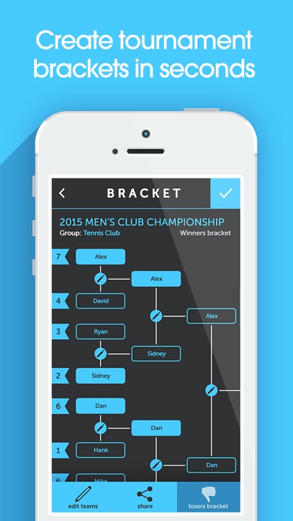 My Bracket + Tournament Manager for Amateur Sports
