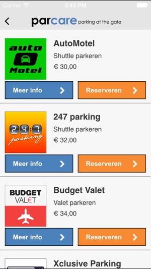 Parcare Parking Schiphol Parkeren(圖2)-速報App