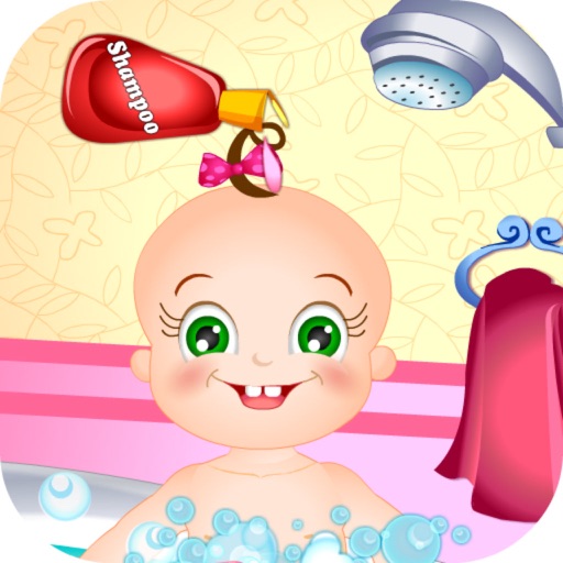 Dirty Rosy Bath - Happy Bubbles Bath& Beautiful Baby(Baby Care Game) Icon
