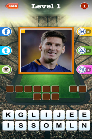 Guess The Footballer - Free 100 Soccer Champions,Stars and Legends  Pic Game! screenshot 2