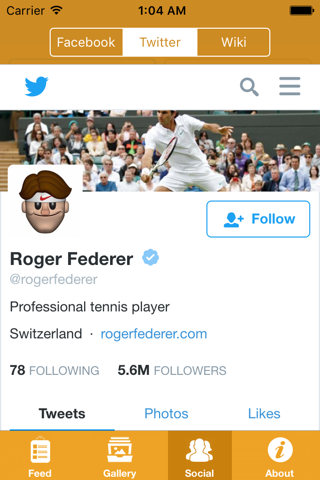 Best of Roger Federer - Latest News, Tweets, Pictures, wallpapers, Videos and Updates screenshot 2