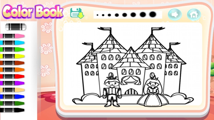 Fairy Tale Princess Coloring Books For Kids and Family Free Preschool Educational Learning Games