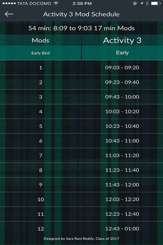 Ursuline Merici Schedule screenshot 4