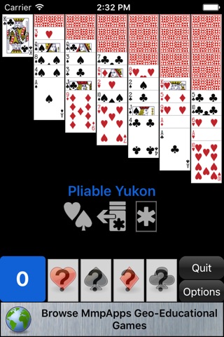 Pliable Yukon Solitaire screenshot 2