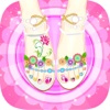 Foot Nail Polish - Cutie,Pretty,Art,Girl Free Games