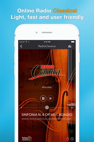 Online Radio Classic PRO - The best World classical radio stations! screenshot 2