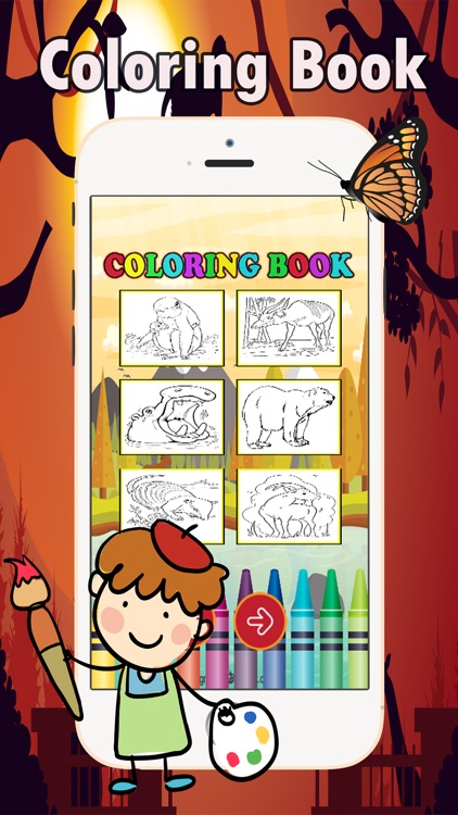 Preschool Coloring Book: coloring pages games free for toddlers and kids screenshot-3