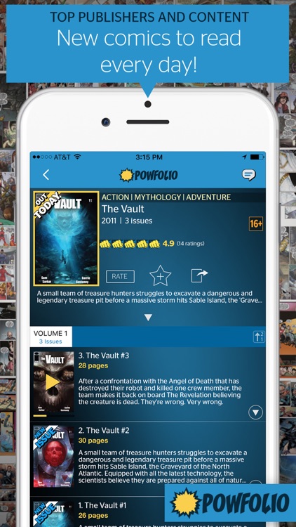 PowFolio - Free, premium comics every day!