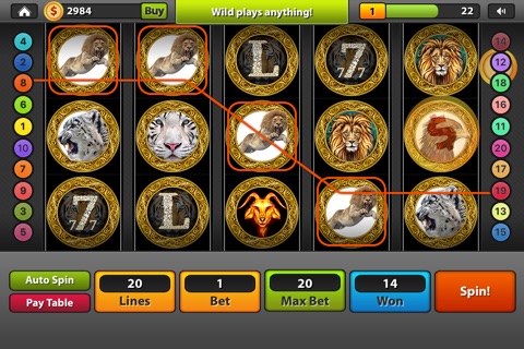 Big cats slots & Casino lion vegas spin screenshot 3