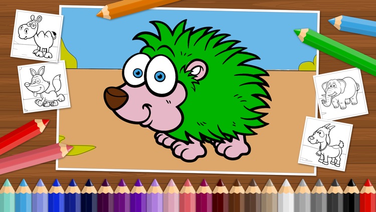 Funny Animals - Coloring Book for Little Boys, Little Girls and Kids screenshot-4