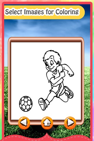 Football Coloring Book - Drawing and Painting Pages Sport Games for Kids screenshot 2