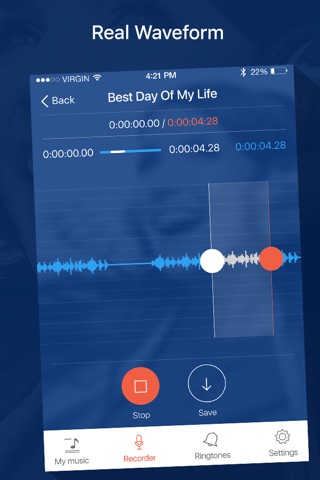RNGTN - Ringtone, mail alert and text tone maker for your iPhone music library screenshot 3