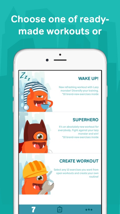 7 minute workouts with lazy monster PRO: daily fitness for kids and women