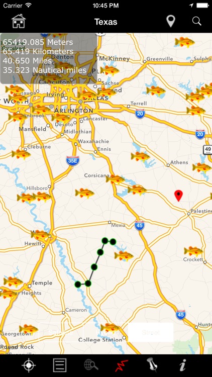 USA Fishing Lakes: Fish Species, Depths and Map