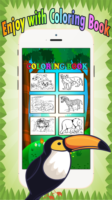 How to cancel & delete Wild animals Coloring Book: These cute zoo animal coloring pages provide learning skill games free for children and toddler any age from iphone & ipad 3