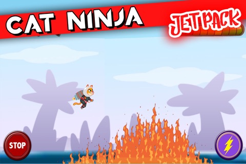 Ninja Cat Jet Pack – Adventure Flappy Game screenshot 3
