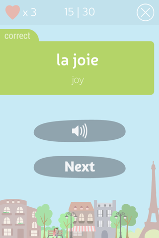 French articles & vocabulary screenshot 2