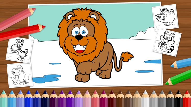 Funny Animals - Coloring Book for Little Boys, Little Girls and Kids - Free Game