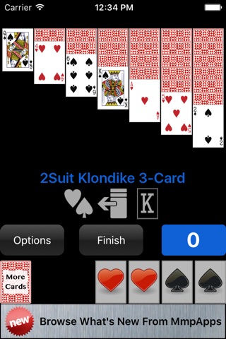 2-Suit Klondike Solitaire screenshot 2