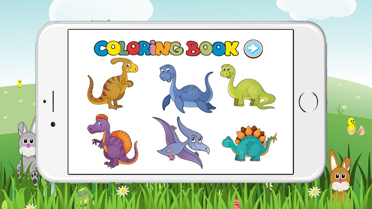 Coloring Book Little Dino Game for Kids Free