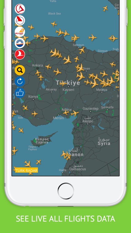 Turkey Flights : Turkish Airlines, Pegasus, Onur Air Flight Tracker & Air Radar