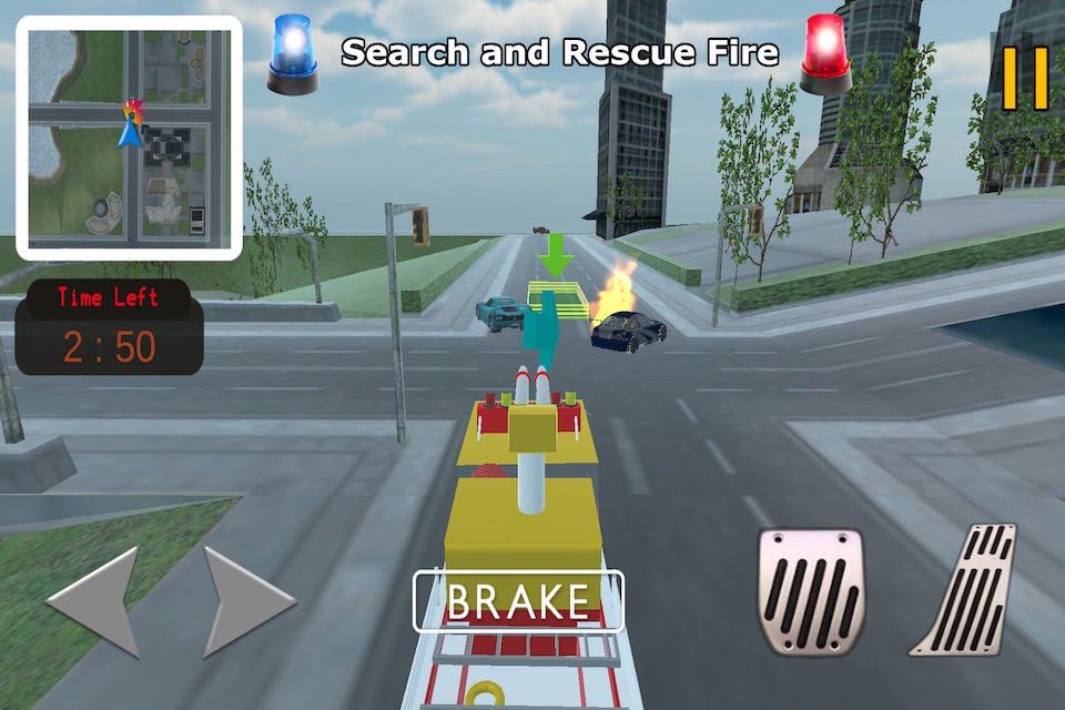 Fire Truck Simulator - Emergency Rescue 3D 2016 screenshot 4