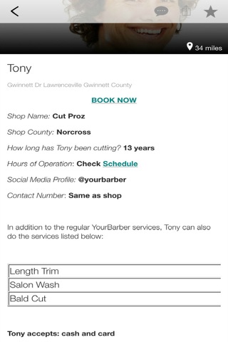 YourBarber (The Personalized Barber Locator) screenshot 4